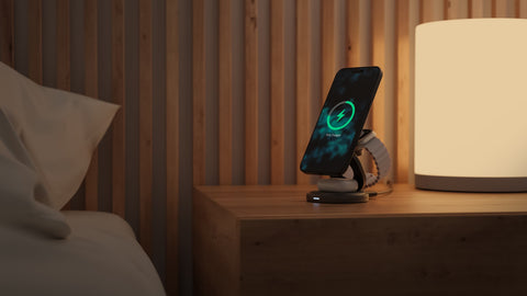 GoMag Gyre – حامل شحن MagSafe 3 في 1