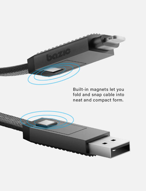 كابل ألو 100 سم | كابل USB-C + Lightning + USB-A