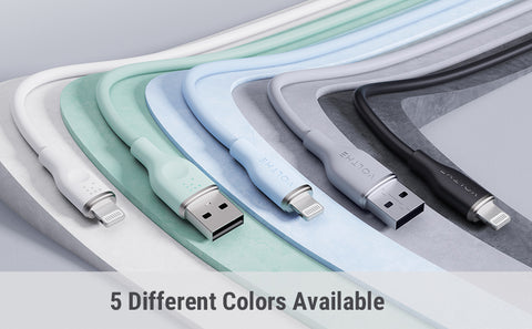 Voltme Powerlink Moss Liquid Silicon Cable USB A to Lightning 3A - 1.2M
