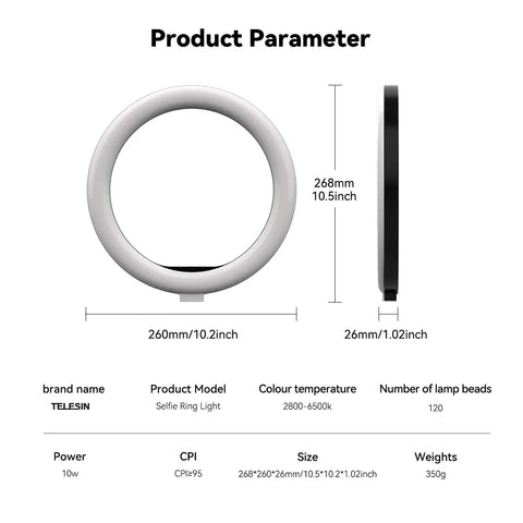 2-in-1 Magnetic Ring Light & Floor Stand Kit