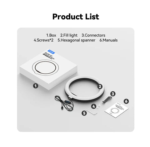2-in-1 Magnetic Ring Light & Floor Stand Kit