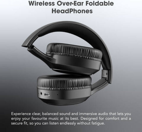 Blupebble Over Ear Foldable Digital Hybrid Noise Cancelling Headphones C85