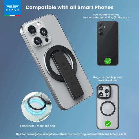 MagLoop 360° Rotatable Magnetic Phone Grip & Kickstand