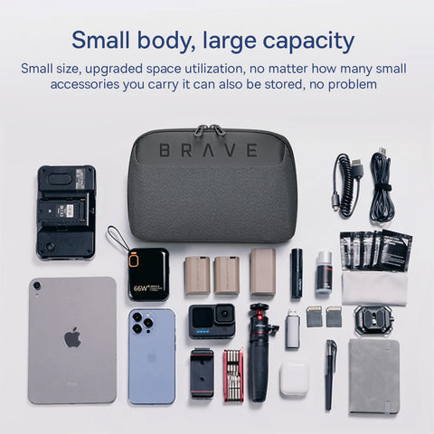 Brave BTP-02 Tech Pouch Organizer Portable Gadget Storage For Travel