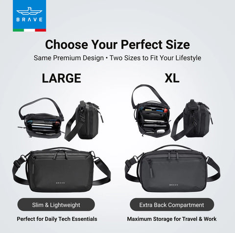 Brave BTP-06 Tech Pouch Organizer Portable Gadget Storage For Travel