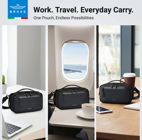 Brave BTP-06 Tech Pouch Organizer Portable Gadget Storage For Travel