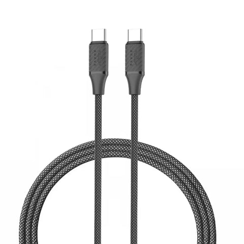BRAVE BDC-55 60W USB-C to USB-C Fast Charging Cable | 3A PD Braided Type-C Data Sync Cord