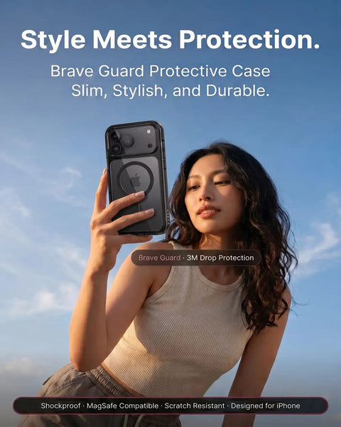 BRAVE Guard iPhone 18 Pro Max Protective Case with MagSafe, 15ft Military-Grade Drop Protection, Anti-Scratch, Anti-Yellowing