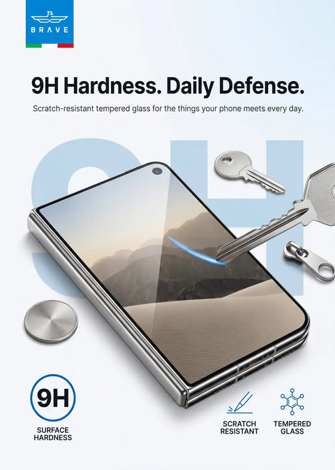 BRAVE Guard IPhone Duo Screen Protector, 9H Tempered Glass, 160° Anti-Spy Filter, HD Clear, Scratch Resistant, SP-18F