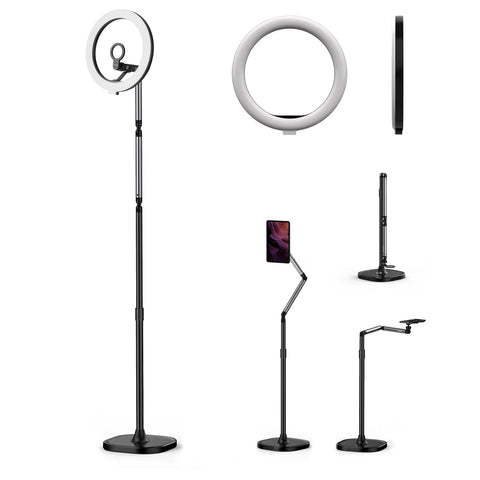 2-in-1 Magnetic Ring Light & Floor Stand Kit