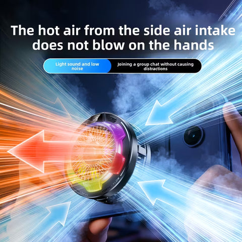 Digital Display Semiconductor AI Temperature Control Phone Cooler