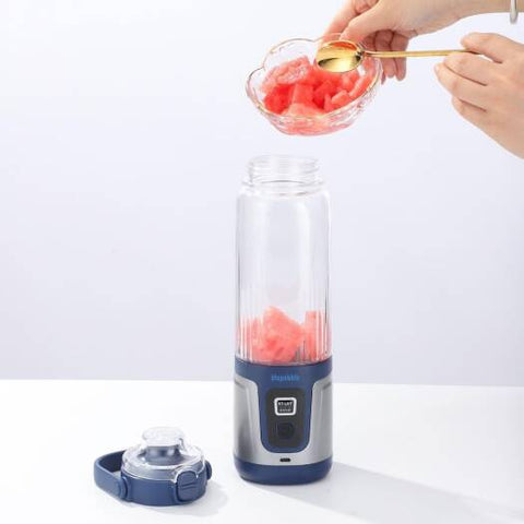 Blupebble GoBlend Pro Portable Blender, USB-C Rechargeable Smoothie Maker, BPA-Free Stainless Steel Blender for Protein Shakes, Frozen Fruit, Travel & Gym