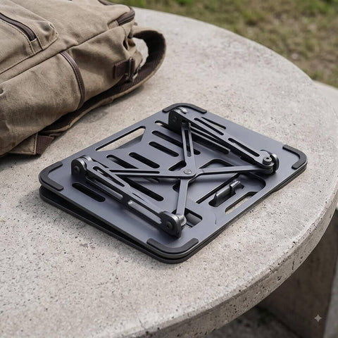 EpicArma Orbit Stand Dual Device Laptop & Phone Stand, Adjustable Foldable Riser for 10-17" Laptops & Smartphones