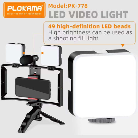PK-778 Application Scenarios Vlogger Cellphone Video Kit