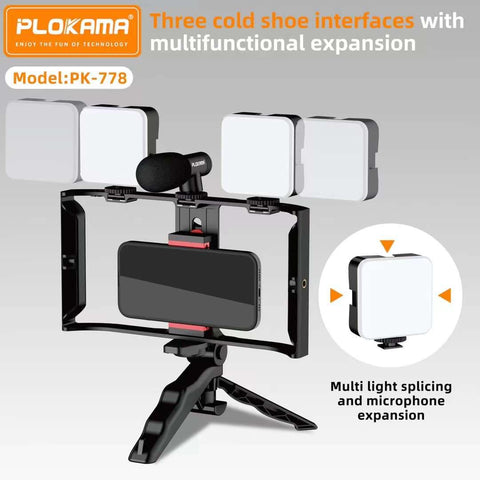 PK-778 Application Scenarios Vlogger Cellphone Video Kit