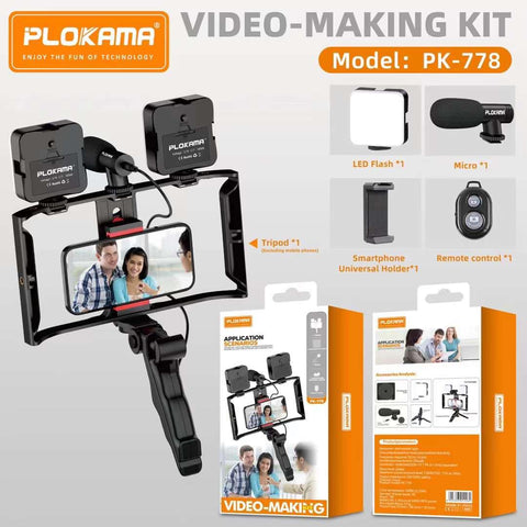 PK-778 Application Scenarios Vlogger Cellphone Video Kit