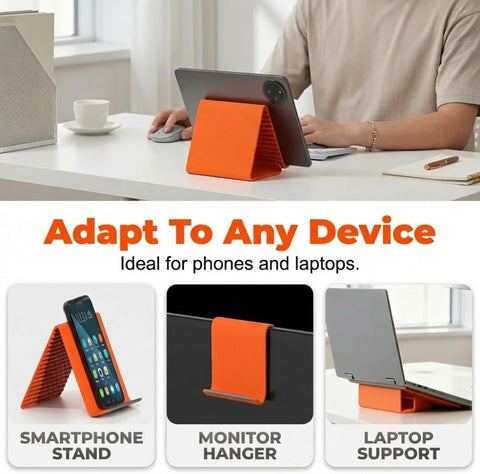 Foldable Silicone Phone Holder Flexible Anti-Slip Phone Holder Stand Bendable Freely Into Any Shape Multi-Angle Adjustable