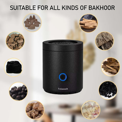 Portable Rechargeable Bakhour Electric Incense Burner