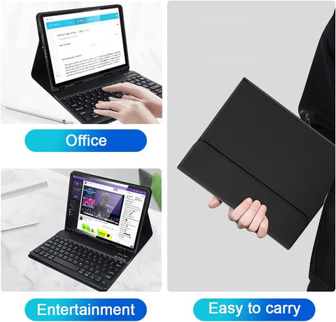 Keyboard Case for iPad (A16) 11th/10th Generation 11&amp;10.9 Inch with Pencil Holder