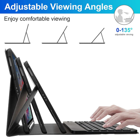 Keyboard Case for iPad (A16) 11th/10th Generation 11&amp;10.9 Inch with Pencil Holder