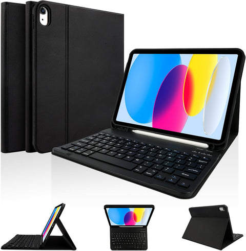 Keyboard Case for iPad (A16) 11th/10th Generation 11&amp;10.9 Inch with Pencil Holder
