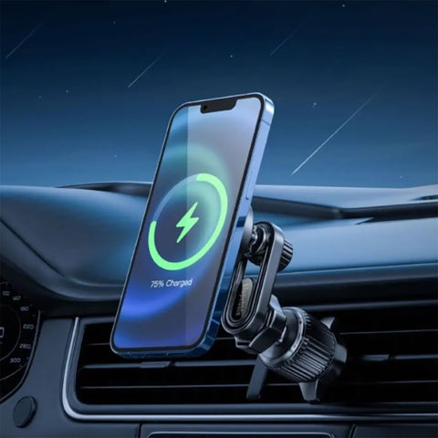 Blupebble RoadMag Axis Car Phone Mount / Air Vent Installation / MagSafe Compatible / 360° Rotation