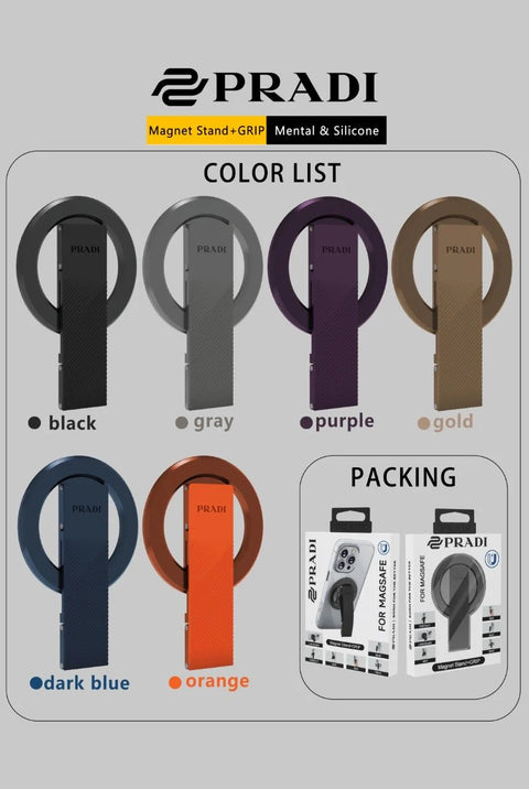 Pradl Silicone Aluminum Alloy Magnetic Phone Holder