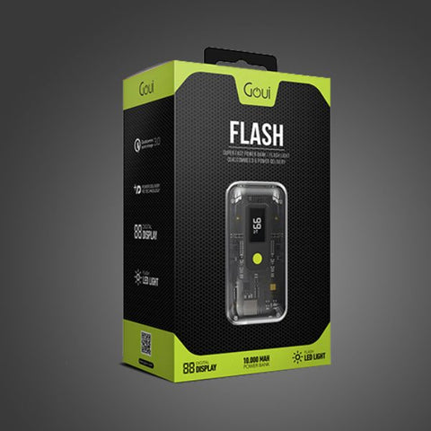 Flash | Super Fast Power Bank 10,000mAh with Flashlight