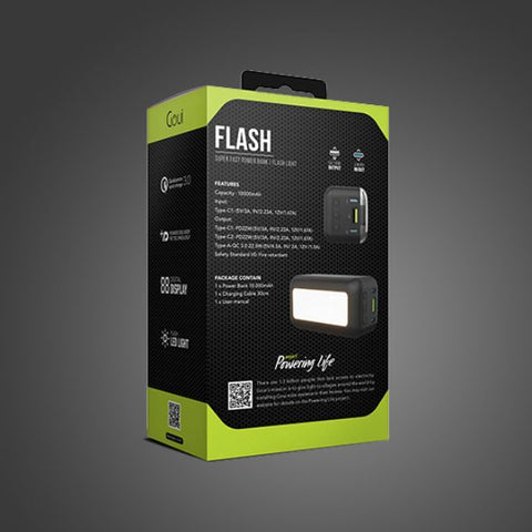 Flash | Super Fast Power Bank 10,000mAh with Flashlight