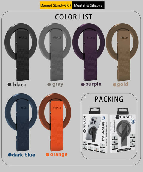 Pradl Silicone Aluminum Alloy Magnetic Phone Holder