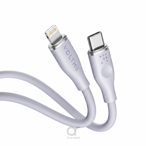 Powerlink Moss Liquid Silicon Cable Type C to Lightning 3A / 1.2M