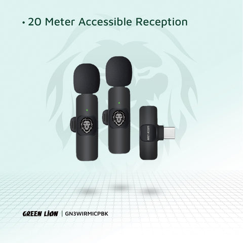 Green Lion 3 in 1 Wireless Microphone