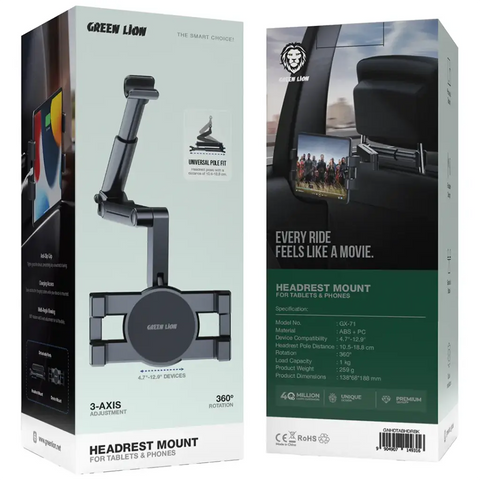 Headrest Mount for Tablets & Phones