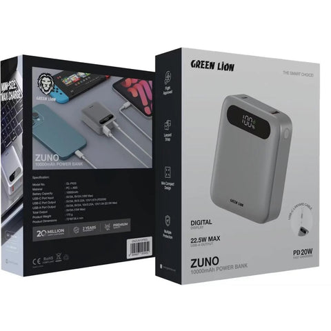 Zuno Power Bank 10K-20K mAh Pd 20W