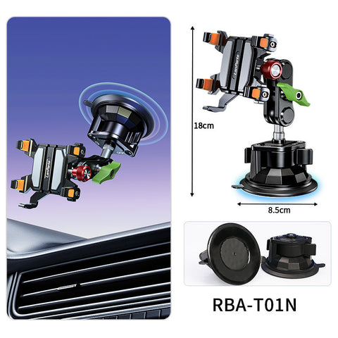 Heavy Duty Metal Mobile Phone Holder Anti-Shake Shockproof Mount for Motorcycle Bike Handlebar