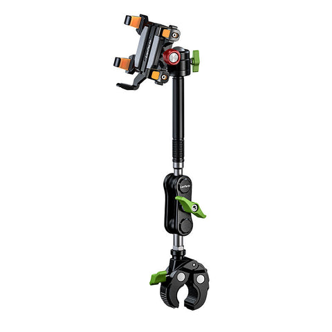Heavy Duty Metal Mobile Phone Holder Anti-Shake Shockproof Mount for Motorcycle Bike Handlebar