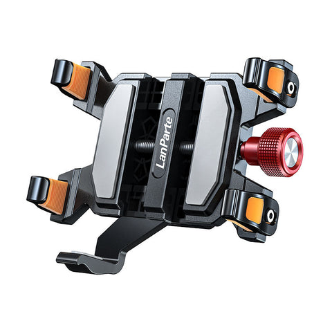 Heavy Duty Metal Mobile Phone Holder Anti-Shake Shockproof Mount for Motorcycle Bike Handlebar