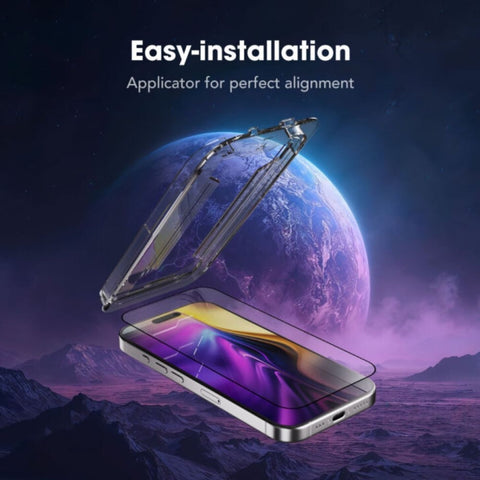 Graphene Rock Series Tempered Glass 2.5D Screen Protector For iPhone 17 Series