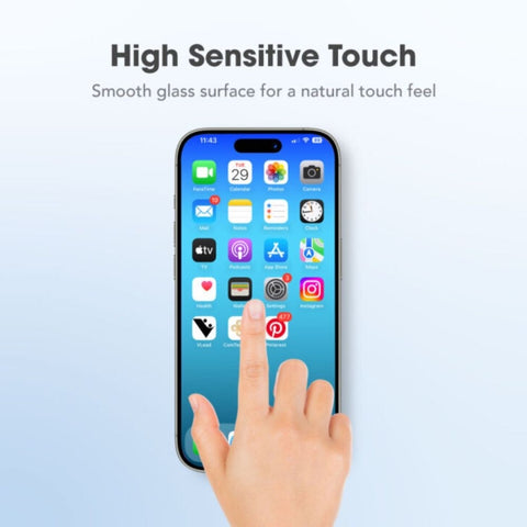 Graphene Rock Series Tempered Glass 2.5D Screen Protector For iPhone 17 Series