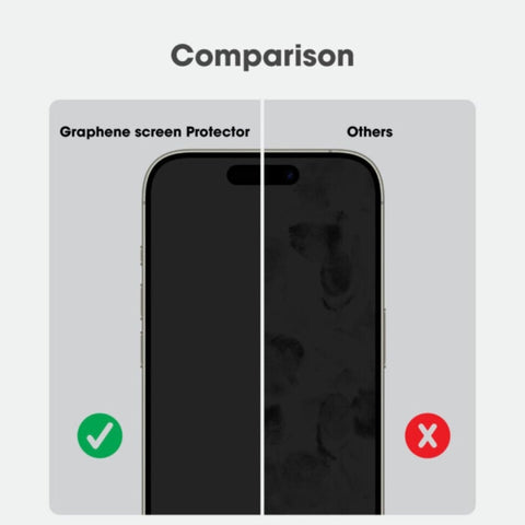 Graphene Rock Series Tempered Glass 2.5D Screen Protector For iPhone 17 Series