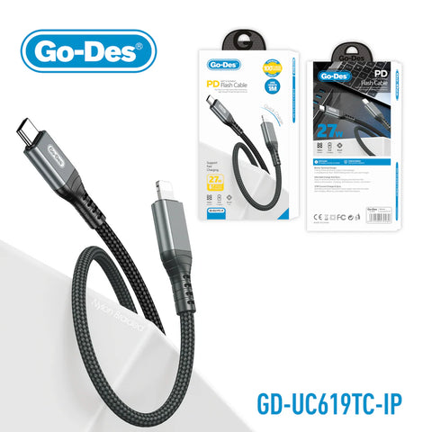 Soft & Durable USB Flash Charging Cable - GD-UC619