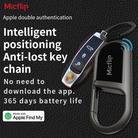 MicFlip Smart Anti-Loss Keychain Tracker