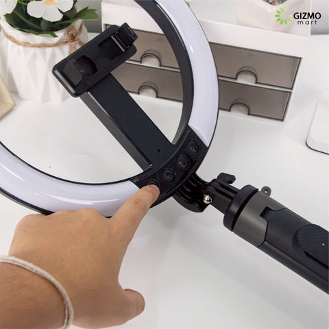 P61Q Aluminum Ring Light Selfie Stick