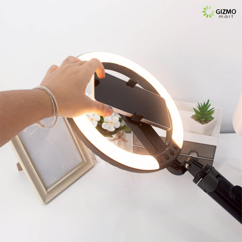 P61Q Aluminum Ring Light Selfie Stick
