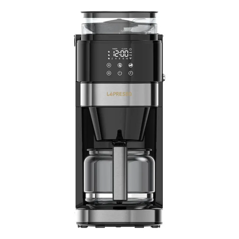 Coffee Brewer With Bean Grinder