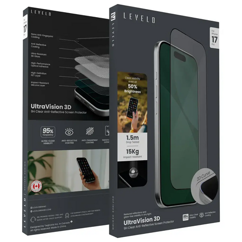 UltraVision 3D AR 9H Screen Protector for iPhone 17 Series