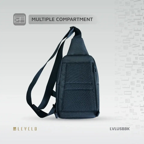 Levelo Urban Sling Bag - Black