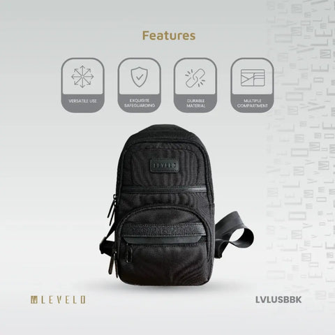 Levelo Urban Sling Bag - Black