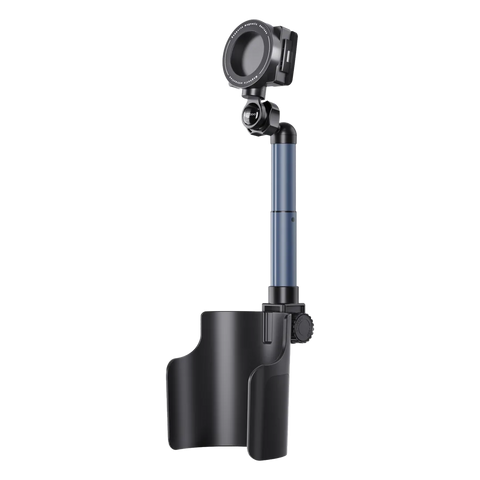 Porodo Kairo 2-in-1 Car Cup Holder & Phone Mount with Magnetic & Clamp Holder Interchangeable Heads