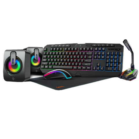 5 in 1 Ultimate Gaming Kit with Rainbow Effect